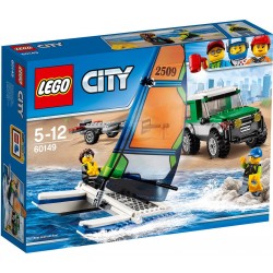 Детский конструктор Lego City 4x4 с катамараном 60149